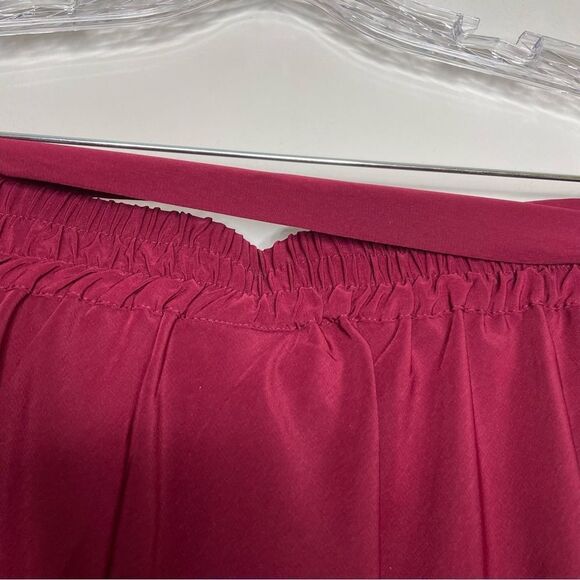 ModCloth On My Way A-Line Skirt Burgundy Bow Tie with pockets - Picture 6 of 9